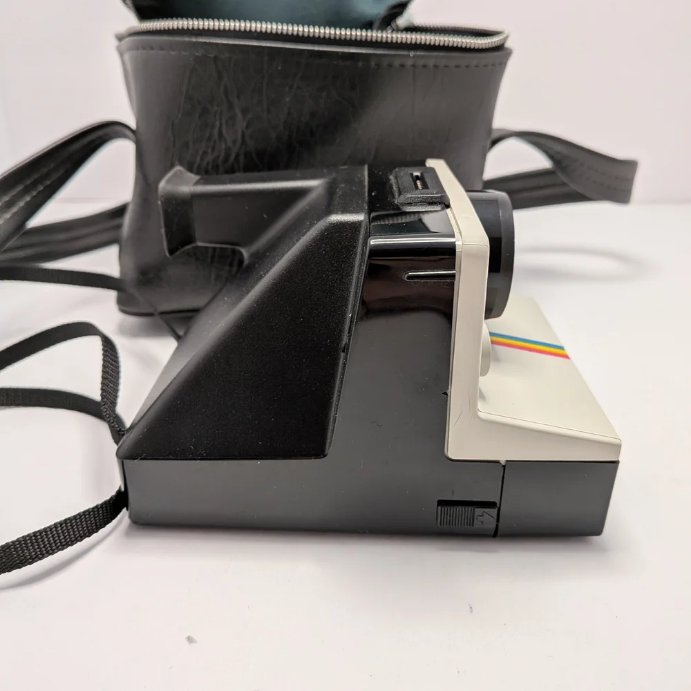 Vintage Polaroid One Step Rainbow Instant Land Camera w/Strap UNTESTED